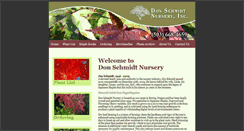Desktop Screenshot of donschmidtnursery.com