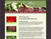 Tablet Screenshot of donschmidtnursery.com